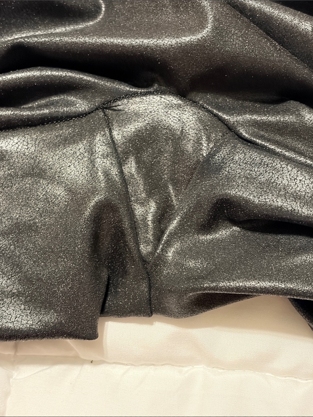 SPANX Faux Leather Black Leggings Like New Size Small - Picture 7 of 8